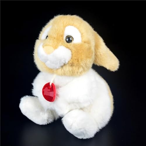 HCGX 8" Realistisches Lop Kaninchen Plüschtier, Süßes Kuschelhasen, Weiches Tierplüsch(20cm Yellow) von HCGX