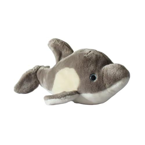 HCGX 9,8" Delfin-Plüschtier, weiches Stofftier, kuscheliges Meerestier-Plüschtier (Delphinidae) von HCGX