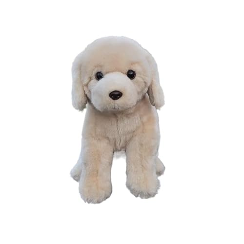 HCGX Labrador Retriever Plüschtiere, weiche Labrador-Welpen, realistisches Plüschtier der Hunderasse(26CM,Prone Position) von HCGX
