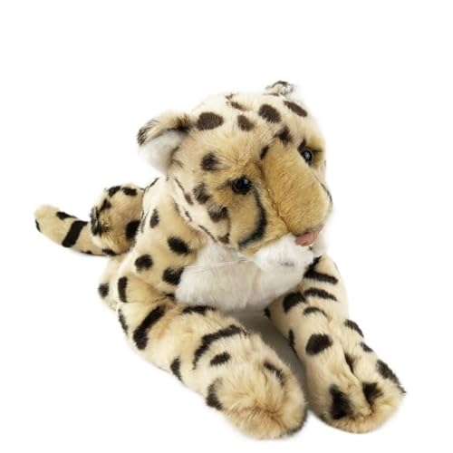 HCGX Simulation Tier Leopard Plüsch Spielzeug Gelb Gefleckter Weiche Und Niedliche Puppe Dekoration Geschenk von HCGX