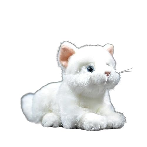 HCGX Simulation super süße Reine weiße Katze Plüschtier weiche Puppe Katzenpuppe von HCGX