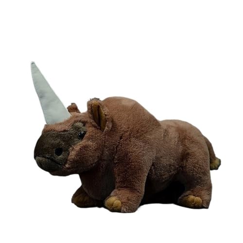 HCGX Simulierte antike Tierserie, pleistozäne Kreatur Elasmodon Plüschtierpuppe, weiches und süßes Begleitergeschenk for, Heimkissendekoration von HCGX