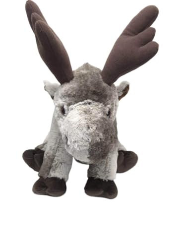 HCGX Simulierte sitzende Hirsch-Rehkitz-Puppe, weiche und niedliche Plüschtier-Spielzeug-Geburtstagsgeschenk-Dekoration von HCGX