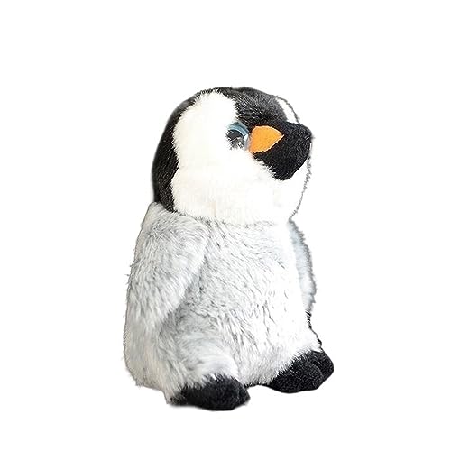 HCGX Simulierter Babypinguin mit großen Augen, weiches und realistisches Plüschtiermodell von HCGX
