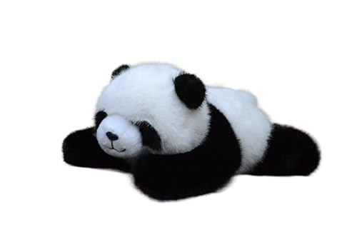HCGX Süßes 30 cm großes Panda-Plüschtier, realistische Stofftierpuppe (Ailuropoda melanoleuca) von HCGX