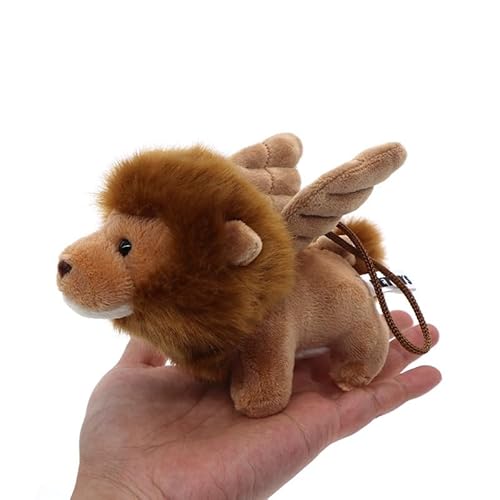 HCGX Supersüße Mini-Puppe mit fliegendem Löwen, süßer Kleiner Löwe, Plüschtier, Anhänger, Schlüsselanhänger, Geburtstagsgeschenk, Puppe von HCGX