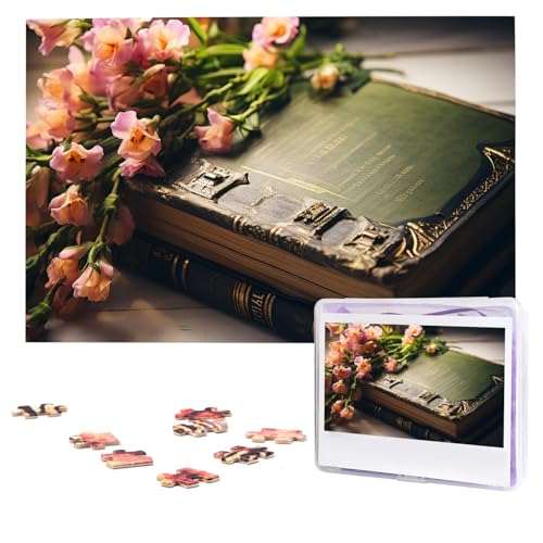 Alte Buch-Puzzles, 1000 Teile, personalisiertes Puzzle, Foto-Puzzle für Erwachsene, anspruchsvolles Bilderpuzzle mit Aufbewahrungstasche, Puzzles für Männer und Frauen, Heimdekoration (74,9 x 50 cm) Alte Buch-Puzzles, 1000 Teile, personalisiertes Puzzle, Foto-Puzzle für Erwachsene, anspruchsvolles Bilderpuzzle mit Aufbewahrungstasche, Puzzles für Männer und Frauen, Heimdekoration (74,9 x 50 cm) von HCLYvexiria