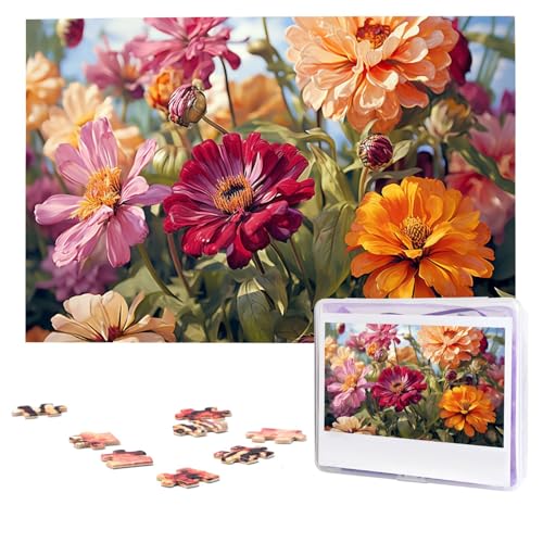Bunte Frühlings- und Sommer-Blumen-Puzzles, 1000 Teile, personalisiertes Puzzle, Foto-Puzzle für Erwachsene, anspruchsvolles Bilderpuzzle mit Aufbewahrungstasche, Puzzles für Männer und Frauen, Bunte Frühlings- und Sommer-Blumen-Puzzles, 1000 Teile, personalisiertes Puzzle, Foto-Puzzle für Erwachsene, anspruchsvolles Bilderpuzzle mit Aufbewahrungstasche, Puzzles für Männer und Frauen, von HCLYvexiria