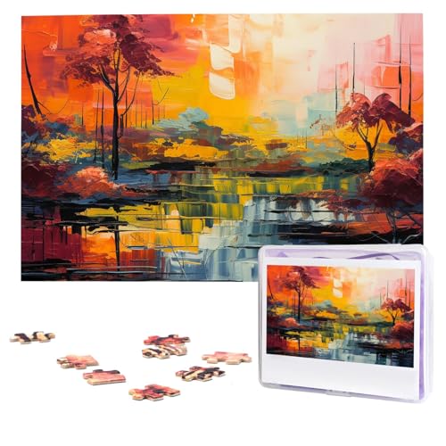 Bunte Malpuzzles, 1000 Teile, personalisiertes Puzzle, Foto-Puzzle für Erwachsene, anspruchsvolles Bilderpuzzle mit Aufbewahrungstasche, Puzzles für Männer und Frauen, Heimdekoration (74,9 x 50 cm) Bunte Malpuzzles, 1000 Teile, personalisiertes Puzzle, Foto-Puzzle für Erwachsene, anspruchsvolles Bilderpuzzle mit Aufbewahrungstasche, Puzzles für Männer und Frauen, Heimdekoration (74,9 x 50 cm) von HCLYvexiria