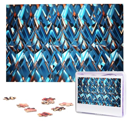 Diamantmuster-Puzzle, 1000 Teile, personalisierbar, Foto-Puzzle für Erwachsene, anspruchsvolles Bilderpuzzle mit Aufbewahrungstasche, Puzzles für Männer und Frauen, Heimdekoration (74,9 x 50 cm) von HCLYvexiria