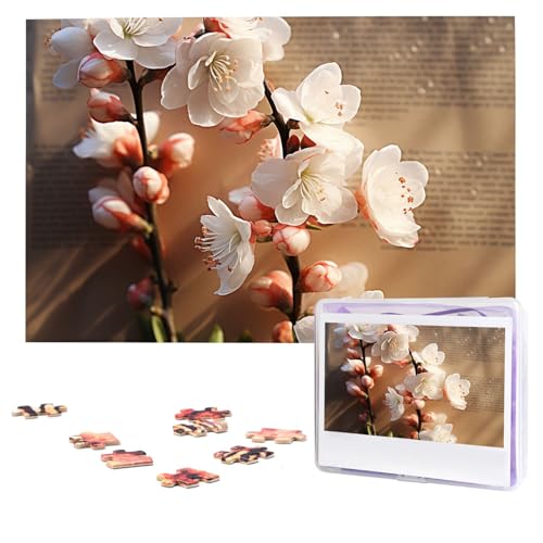 Ein Pfirsichblüten-Puzzle, 1000 Teile, personalisiertes Puzzle, Foto-Puzzle für Erwachsene, anspruchsvolles Bilderpuzzle mit Aufbewahrungstasche, Puzzles für Männer und Frauen, Heimdekoration (74,9 x Ein Pfirsichblüten-Puzzle, 1000 Teile, personalisiertes Puzzle, Foto-Puzzle für Erwachsene, anspruchsvolles Bilderpuzzle mit Aufbewahrungstasche, Puzzles für Männer und Frauen, Heimdekoration (74,9 x von HCLYvexiria