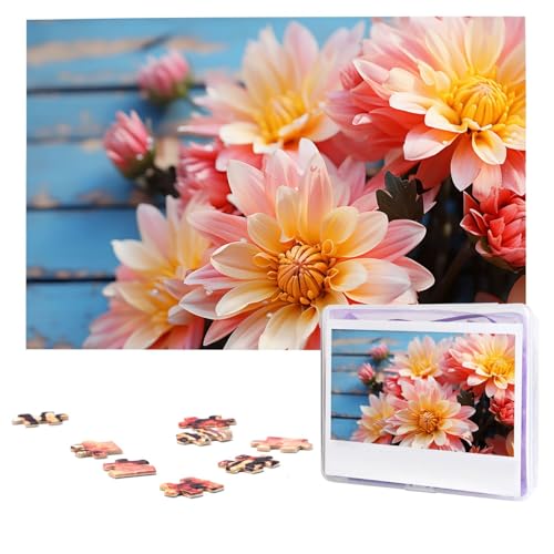 Gelbe und rosa Blumen-Puzzle, 1000 Teile, personalisiertes Puzzle, Foto-Puzzle für Erwachsene, anspruchsvolles Bilderpuzzle mit Aufbewahrungstasche, Puzzles für Männer und Frauen, Heimdekoration (74,9 Gelbe und rosa Blumen-Puzzle, 1000 Teile, personalisiertes Puzzle, Foto-Puzzle für Erwachsene, anspruchsvolles Bilderpuzzle mit Aufbewahrungstasche, Puzzles für Männer und Frauen, Heimdekoration (74,9 von HCLYvexiria