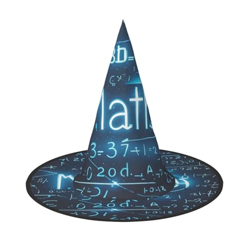 HCLYvexiria Hexenhüte Halloween Kegel Zauberer Hut 3D Mathematik Hexenhüte Halloween Hut Kostüm Cosplay HCLYvexiria Hexenhüte Halloween Kegel Zauberer Hut 3D Mathematik Hexenhüte Halloween Hut Kostüm Cosplay von HCLYvexiria