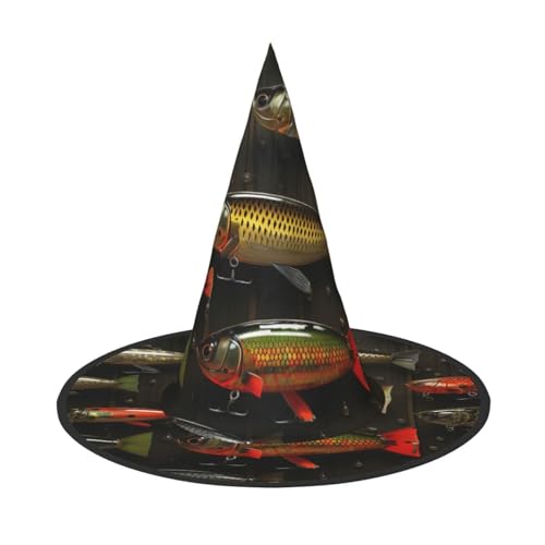 HCLYvexiria Hexenhüte Halloween Kegel Zauberer Hut Angelköder Stil Hexenhüte Halloween Hut Kostüm Cosplay HCLYvexiria Hexenhüte Halloween Kegel Zauberer Hut Angelköder Stil Hexenhüte Halloween Hut Kostüm Cosplay von HCLYvexiria
