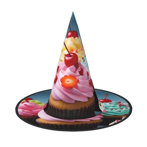 HCLYvexiria Hexenhüte Halloween Kegel Zauberer Hut Cupcake Hexenhüte Halloween Hut Kostüm Cosplay HCLYvexiria Hexenhüte Halloween Kegel Zauberer Hut Cupcake Hexenhüte Halloween Hut Kostüm Cosplay von HCLYvexiria