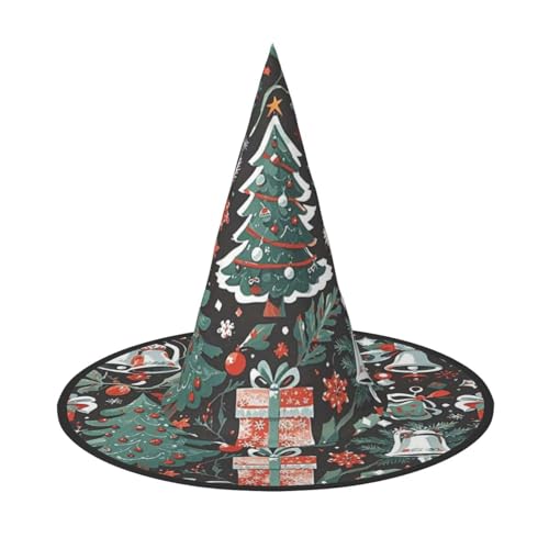 HCLYvexiria Hexenhüte Halloween Kegel Zauberer Hut Gothic Weihnachtsbaum Glocken Hexenhüte Halloween Hut Kostüm Cosplay HCLYvexiria Hexenhüte Halloween Kegel Zauberer Hut Gothic Weihnachtsbaum Glocken Hexenhüte Halloween Hut Kostüm Cosplay von HCLYvexiria