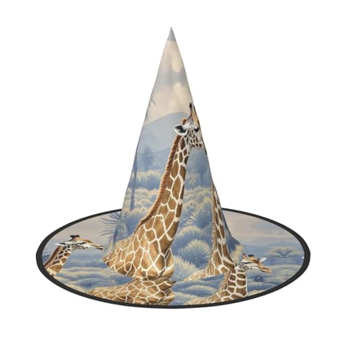 HCLYvexiria Hexenhüte Halloween Kegel Zauberer Hut Handgezeichnete Giraffen Hexenhüte Halloween Hut Kostüm Cosplay HCLYvexiria Hexenhüte Halloween Kegel Zauberer Hut Handgezeichnete Giraffen Hexenhüte Halloween Hut Kostüm Cosplay von HCLYvexiria