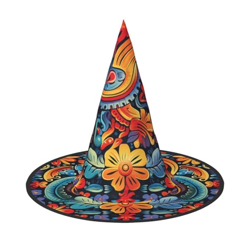 HCLYvexiria Hexenhüte Halloween Kegel Zauberer Hut Mexikanische Hexenhüte Halloween Hut Kostüm Cosplay HCLYvexiria Hexenhüte Halloween Kegel Zauberer Hut Mexikanische Hexenhüte Halloween Hut Kostüm Cosplay von HCLYvexiria