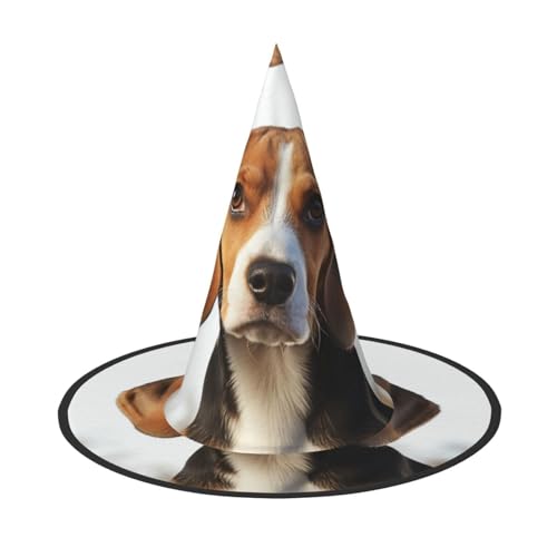 HCLYvexiria Hexenhüte Halloween Kegel Zauberer Hut Niedlicher Beagle Hund Hexenhüte Halloween Hut Kostüm Cosplay HCLYvexiria Hexenhüte Halloween Kegel Zauberer Hut Niedlicher Beagle Hund Hexenhüte Halloween Hut Kostüm Cosplay von HCLYvexiria