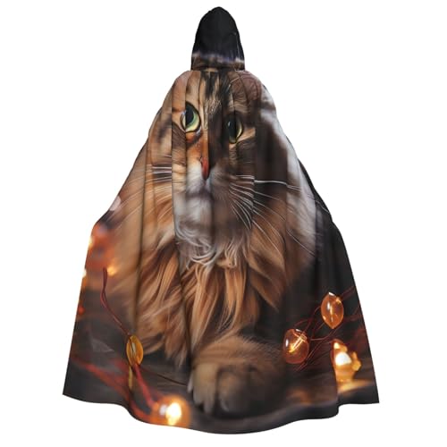 HCLYvexiria Kapuzenumhang, Uni, Halloween, Kapuzenumhang, Katze, hängend, Kapuzenmantel, Halloween-Umhang, Cosplay-Kostüme HCLYvexiria Kapuzenumhang, Uni, Halloween, Kapuzenumhang, Katze, hängend, Kapuzenmantel, Halloween-Umhang, Cosplay-Kostüme von HCLYvexiria