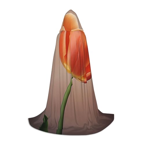 HCLYvexiria Kapuzenumhang, Uni, Halloween, Kapuzenumhang, orangefarbene Tulpe, Kapuzenmantel, Halloween-Umhang, Cosplay-Kostüme HCLYvexiria Kapuzenumhang, Uni, Halloween, Kapuzenumhang, orangefarbene Tulpe, Kapuzenmantel, Halloween-Umhang, Cosplay-Kostüme von HCLYvexiria