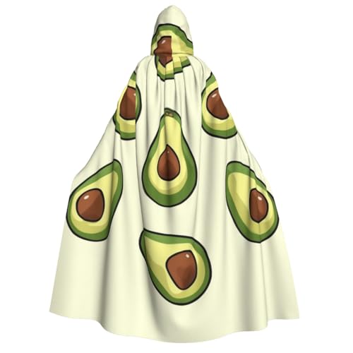 HCLYvexiria Kapuzenumhang Uni Halloween Kapuzenumhang Avocado Kapuzenmantel Halloween Umhang Cosplay Kostüme von HCLYvexiria