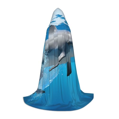 HCLYvexiria Kapuzenumhang Uni Halloween Kapuzenumhang Delfin Kapuzenmantel Halloween Umhang Cosplay Kostüme HCLYvexiria Kapuzenumhang Uni Halloween Kapuzenumhang Delfin Kapuzenmantel Halloween Umhang Cosplay Kostüme von HCLYvexiria