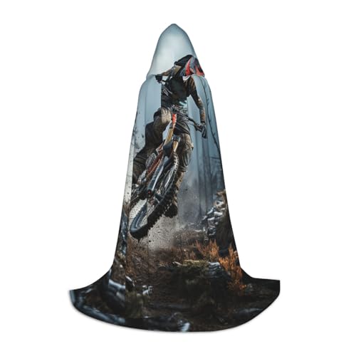 HCLYvexiria Kapuzenumhang Uni Halloween Kapuzenumhang Mountainbike Kapuzenmantel Halloween Umhang Cosplay Kostüme von HCLYvexiria
