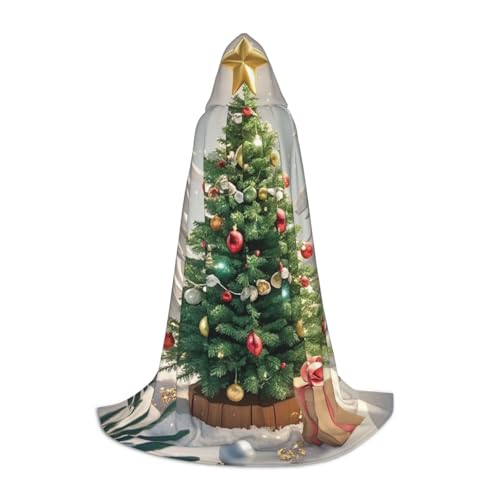 HCLYvexiria Kapuzenumhang Uni Halloween Kapuzenumhang Runde Kugel Weihnachtsbaum Kapuzenmantel Halloween Umhang Cosplay Kostüme von HCLYvexiria
