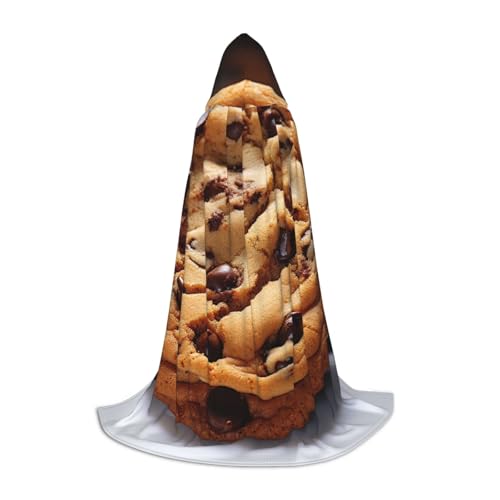 HCLYvexiria Kapuzenumhang Uni Halloween Kapuzenumhang Schokolade Cookie Kapuzenmantel Halloween Umhang Cosplay Kostüme von HCLYvexiria