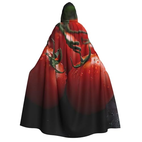 HCLYvexiria Kapuzenumhang Uni Halloween Kapuzenumhang Tomaten Kapuzenmantel Halloween Umhang Cosplay Kostüme von HCLYvexiria