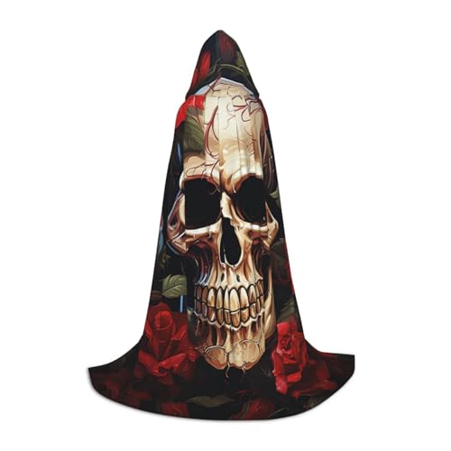 HCLYvexiria Kapuzenumhang Uni Halloween Kapuzenumhang Totenkopf rosenrot Kapuzenmantel Halloween Umhang Cosplay Kostüme HCLYvexiria Kapuzenumhang Uni Halloween Kapuzenumhang Totenkopf rosenrot Kapuzenmantel Halloween Umhang Cosplay Kostüme von HCLYvexiria
