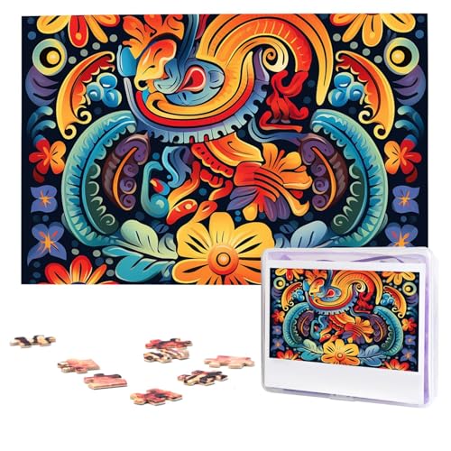 Mexikanische Puzzles, 1000 Teile, personalisiertes Puzzle, Foto-Puzzle für Erwachsene, anspruchsvolles Bilderpuzzle mit Aufbewahrungstasche, Puzzles für Männer und Frauen, Heimdekoration (74,9 x 50 Mexikanische Puzzles, 1000 Teile, personalisiertes Puzzle, Foto-Puzzle für Erwachsene, anspruchsvolles Bilderpuzzle mit Aufbewahrungstasche, Puzzles für Männer und Frauen, Heimdekoration (74,9 x 50 von HCLYvexiria