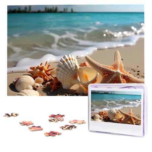 Muscheln Seestern am Strand Puzzles 1000 Teile Personalisierte Puzzles Fotos Puzzle für Erwachsene Herausforderndes Bilderpuzzle mit Aufbewahrungstasche Puzzles für Männer Frauen Heimdekoration (74,9 Muscheln Seestern am Strand Puzzles 1000 Teile Personalisierte Puzzles Fotos Puzzle für Erwachsene Herausforderndes Bilderpuzzle mit Aufbewahrungstasche Puzzles für Männer Frauen Heimdekoration (74,9 von HCLYvexiria