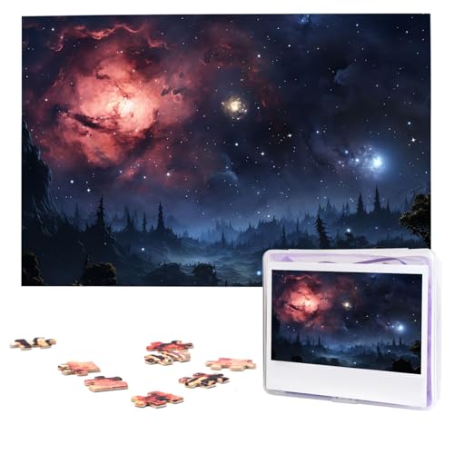 Nachtstern-Puzzle, 1000 Teile, personalisiertes Puzzle, Foto-Puzzle für Erwachsene, anspruchsvolles Bilderpuzzle mit Aufbewahrungstasche, Puzzles für Männer und Frauen, Heimdekoration (74,9 x 50 cm) Nachtstern-Puzzle, 1000 Teile, personalisiertes Puzzle, Foto-Puzzle für Erwachsene, anspruchsvolles Bilderpuzzle mit Aufbewahrungstasche, Puzzles für Männer und Frauen, Heimdekoration (74,9 x 50 cm) von HCLYvexiria