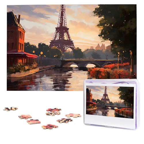 Pariser Naturlandschaftspuzzle, 1000 Teile, personalisiertes Puzzle, Foto-Puzzle für Erwachsene, anspruchsvolles Bilderpuzzle mit Aufbewahrungstasche, Puzzles für Männer und Frauen, Heimdekoration Pariser Naturlandschaftspuzzle, 1000 Teile, personalisiertes Puzzle, Foto-Puzzle für Erwachsene, anspruchsvolles Bilderpuzzle mit Aufbewahrungstasche, Puzzles für Männer und Frauen, Heimdekoration von HCLYvexiria