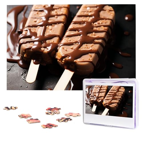 Schokoladen-Puzzles am Stiel, 1000 Teile, personalisierbar, Foto-Puzzle für Erwachsene, anspruchsvolles Bilderpuzzle mit Aufbewahrungstasche, Puzzles für Männer und Frauen, Heimdekoration (74,9 x 50 von HCLYvexiria