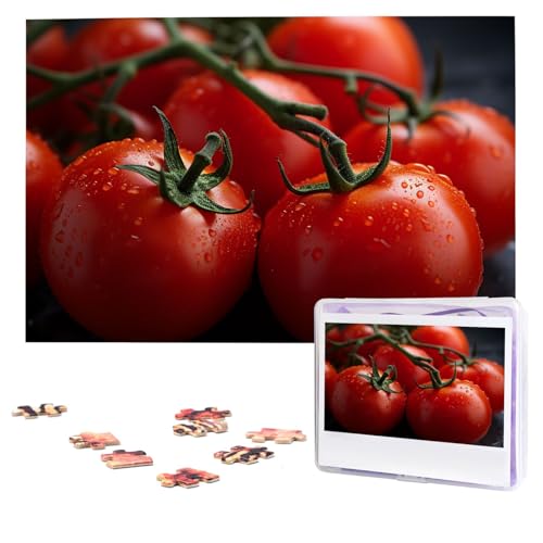 Tomaten-Puzzles, 1000 Teile, personalisiertes Puzzle, Foto-Puzzle für Erwachsene, herausforderndes Bilderpuzzle mit Aufbewahrungstasche, Puzzles für Männer und Frauen, Heimdekoration (74,9 x 50 cm) Tomaten-Puzzles, 1000 Teile, personalisiertes Puzzle, Foto-Puzzle für Erwachsene, herausforderndes Bilderpuzzle mit Aufbewahrungstasche, Puzzles für Männer und Frauen, Heimdekoration (74,9 x 50 cm) von HCLYvexiria