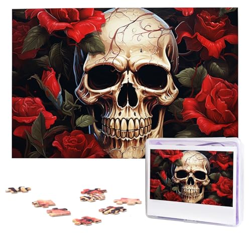Totenkopf-Puzzle, roserot, 1000 Teile, personalisierbar, Foto-Puzzle für Erwachsene, anspruchsvolles Bilderpuzzle mit Aufbewahrungstasche, Puzzles für Männer und Frauen, Heimdekoration (74,9 x 50 cm) Totenkopf-Puzzle, roserot, 1000 Teile, personalisierbar, Foto-Puzzle für Erwachsene, anspruchsvolles Bilderpuzzle mit Aufbewahrungstasche, Puzzles für Männer und Frauen, Heimdekoration (74,9 x 50 cm) von HCLYvexiria