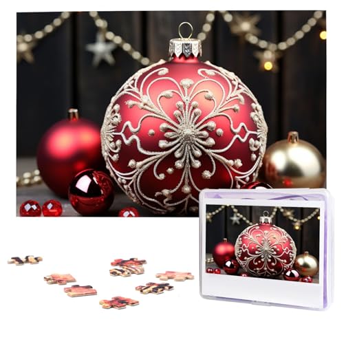 Weihnachtliche Ornament-Puzzles, 1000 Teile, personalisiertes Puzzle, Foto-Puzzle für Erwachsene, anspruchsvolles Bilderpuzzle mit Aufbewahrungstasche, Puzzles für Männer und Frauen, Heimdekoration Weihnachtliche Ornament-Puzzles, 1000 Teile, personalisiertes Puzzle, Foto-Puzzle für Erwachsene, anspruchsvolles Bilderpuzzle mit Aufbewahrungstasche, Puzzles für Männer und Frauen, Heimdekoration von HCLYvexiria
