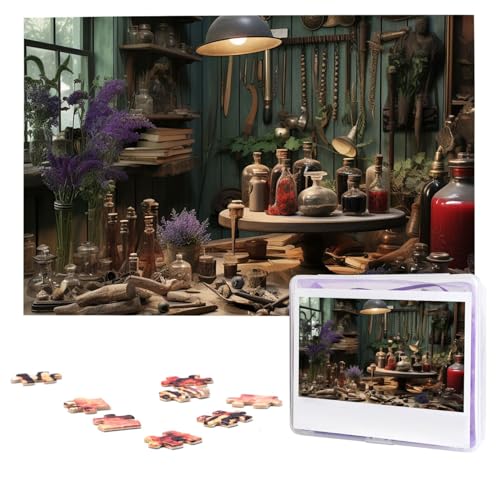 Werkstatt-Puzzles, 1000 Teile, personalisiertes Puzzle, Foto-Puzzle für Erwachsene, anspruchsvolles Bilderpuzzle mit Aufbewahrungstasche, Puzzles für Männer und Frauen, Heimdekoration (74,9 x 50 cm) von HCLYvexiria