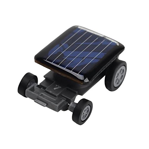 HCLZOE Hohe Qualitaet Kleinste Mini Auto Solar Power Spielzeug Auto Educational Gadget Kinder Kinderspielzeug Heisser Solar Power Toy schwarz von HCLZOE