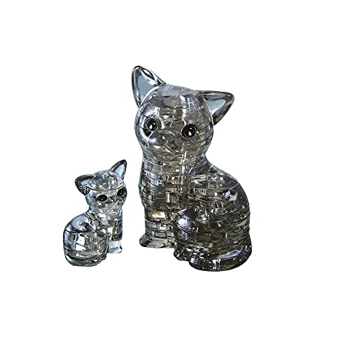 3D Crystal Puzzle - Katzenpaar 49 Teile von HCM Kinzel