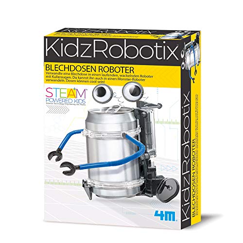 4M 68556 - Fun Mechanics Kit: Blechdosenroboter KidszRobotix - Eperiment ab 8 Jahren von HCM Kinzel