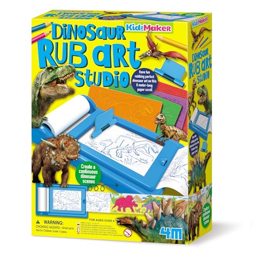 4M - Dinosaurier-Kunststudio | KidzMaker | Drucke Dinosaurier-Kunstwerke auf 8 m Endlospapierrolle | Kreativer Lernspaß | 68744 4M - Dinosaurier-Kunststudio | KidzMaker | Drucke Dinosaurier-Kunstwerke auf 8 m Endlospapierrolle | Kreativer Lernspaß | 68744 von 4M
