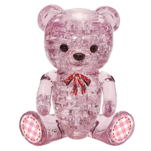Crystal Puzzle | 3D Bär Rosa | Transparentes Design | 48 Teile | Bausatz für Kinder und Erwachsene | HCM Kinzel Crystal Puzzle | 3D Bär Rosa | Transparentes Design | 48 Teile | Bausatz für Kinder und Erwachsene | HCM Kinzel von HCM Kinzel
