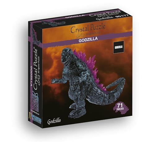 Crystal Puzzle | 3D Godzilla | Transparentes Design | 71Teile | Bausatz für Kinder und Erwachsene | HCM Kinzel von HCM Kinzel
