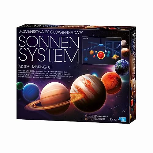 HCM Kinzel 4M Leucht-Sonnensystem Mobile Bastelset - Kreatives Wissenschaftsprojekt für Kinder - Perfekt für Klassenzimmer und Kinderzimmer - 42 x 60 cm von 4M