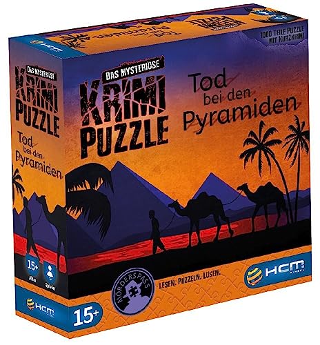 HCM Kinzel - 55176 - Tod bei den Pyramiden - Das mysteriöse Krimi Puzzle - inkl. Krimigeschichte, Rätsel Puzzle 1000 Teile von HCM Kinzel