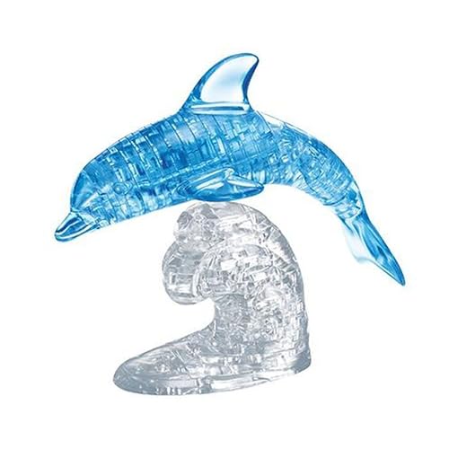 HCM Kinzel 59115 59115-Puzzle 3D Crystal Delfin blau 100 Teile von HCM Kinzel